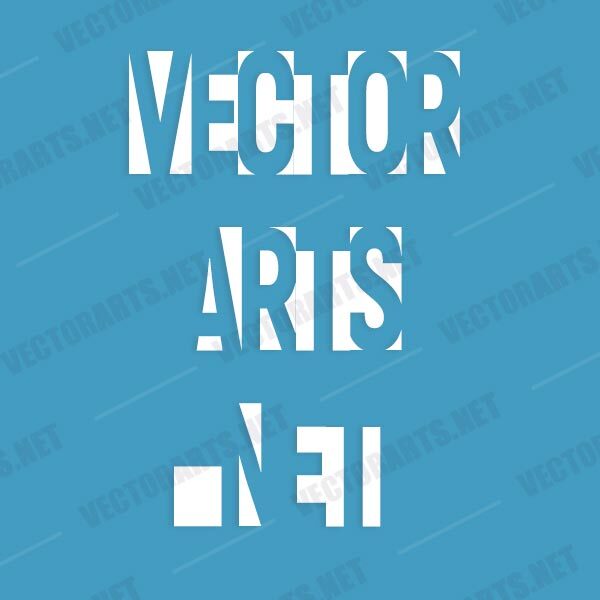 vectorartsnet Negative Space Font